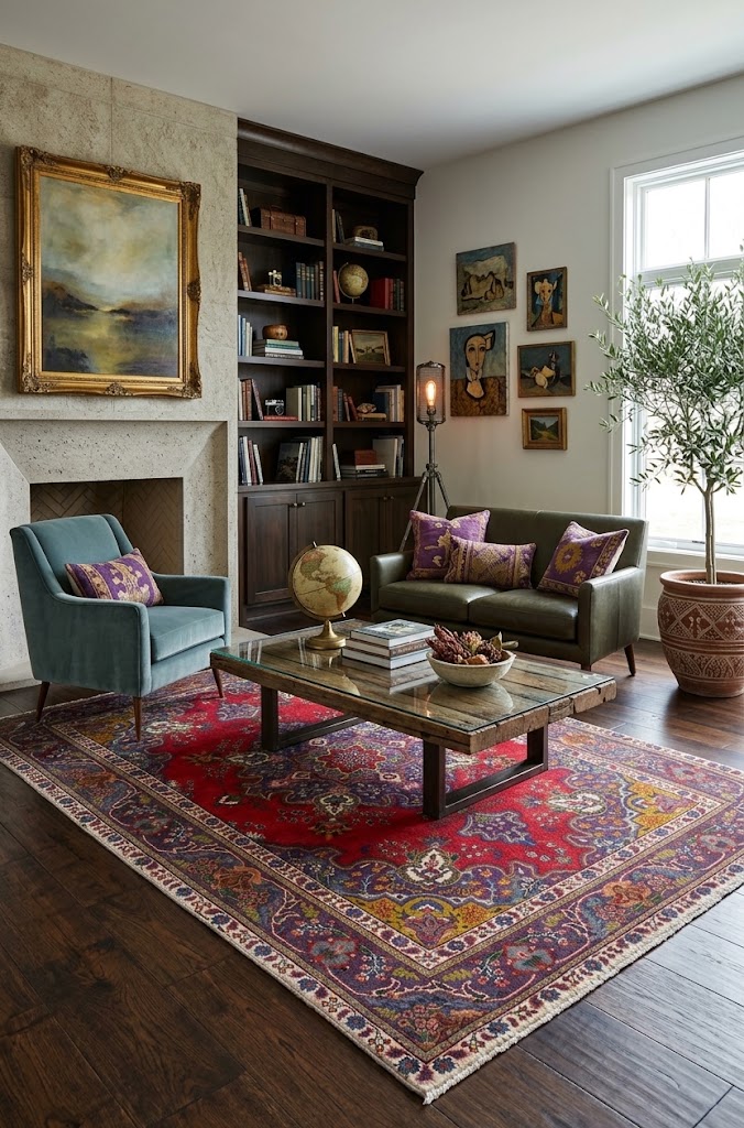 6'4x9'8 Hand Knotted Floral Traditional Wool Oriental Rug - Image 2
