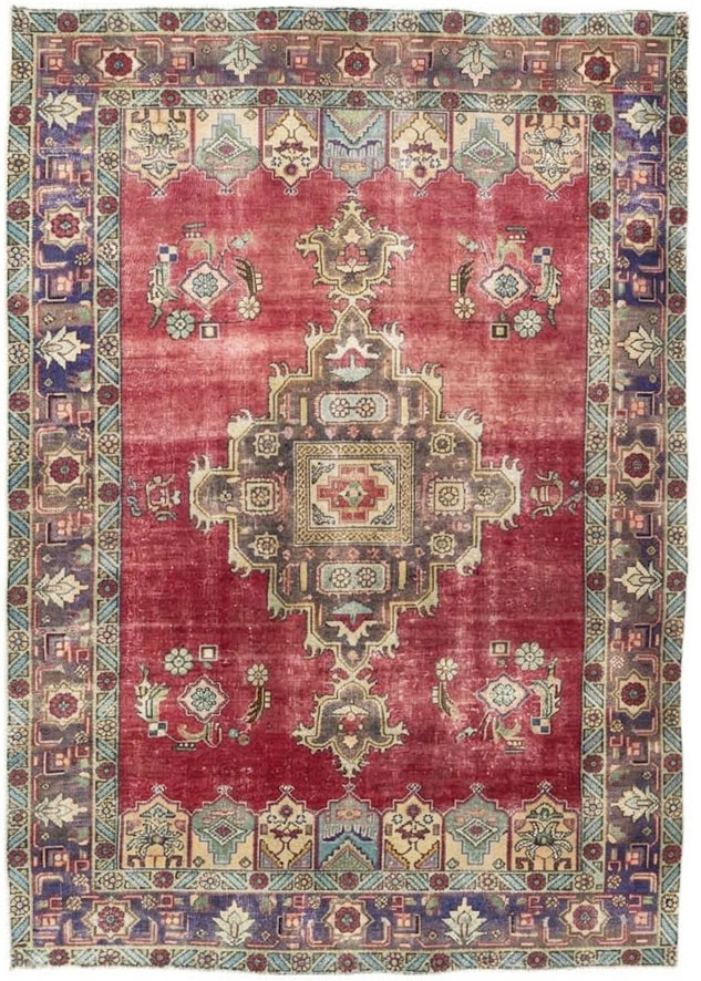 6'6x9'11 Hand Knotted Floral Traditional Wool Oriental Rug