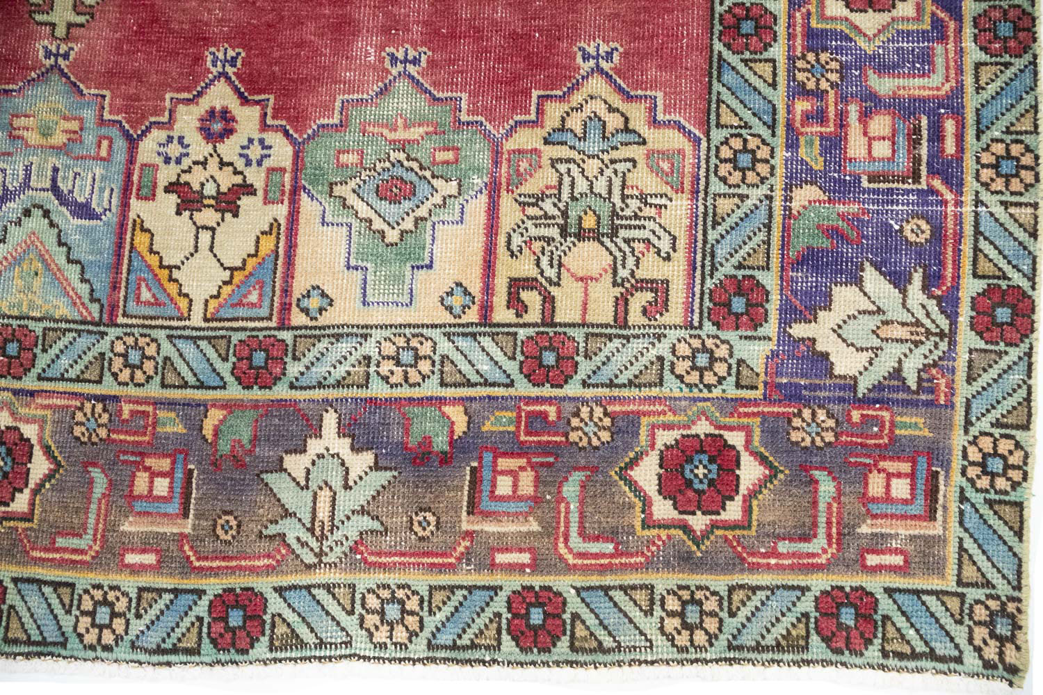 6'6x9'11 Hand Knotted Floral Traditional Wool Oriental Rug - Image 11