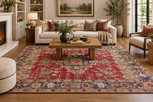 6'6x9'11 Hand Knotted Floral Traditional Wool Oriental Rug