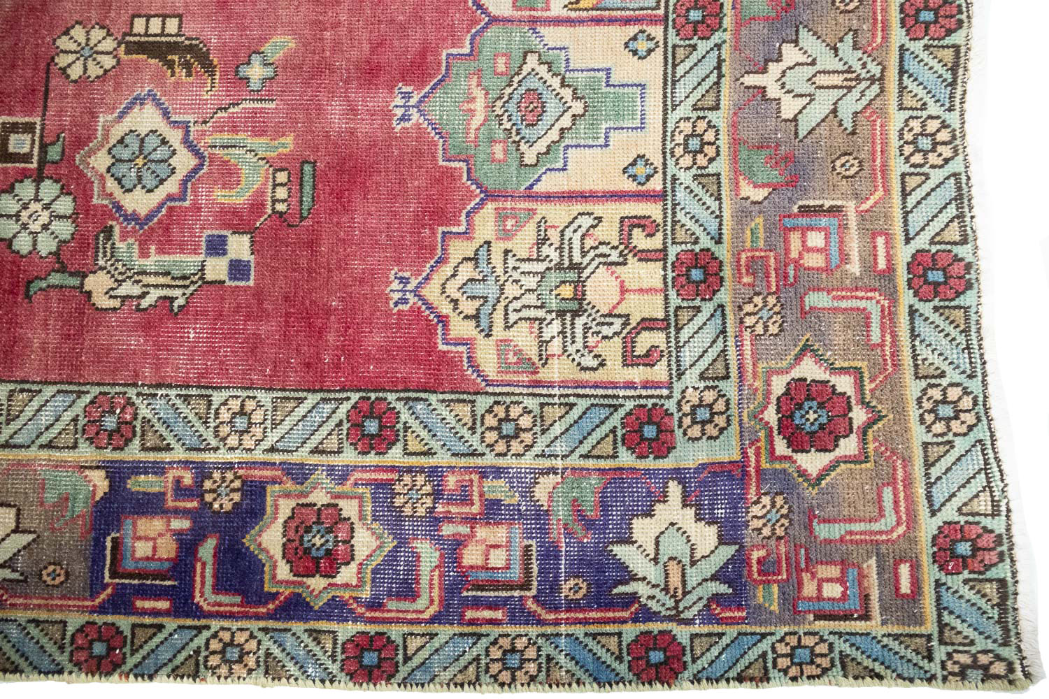 6'6x9'11 Hand Knotted Floral Traditional Wool Oriental Rug - Image 8