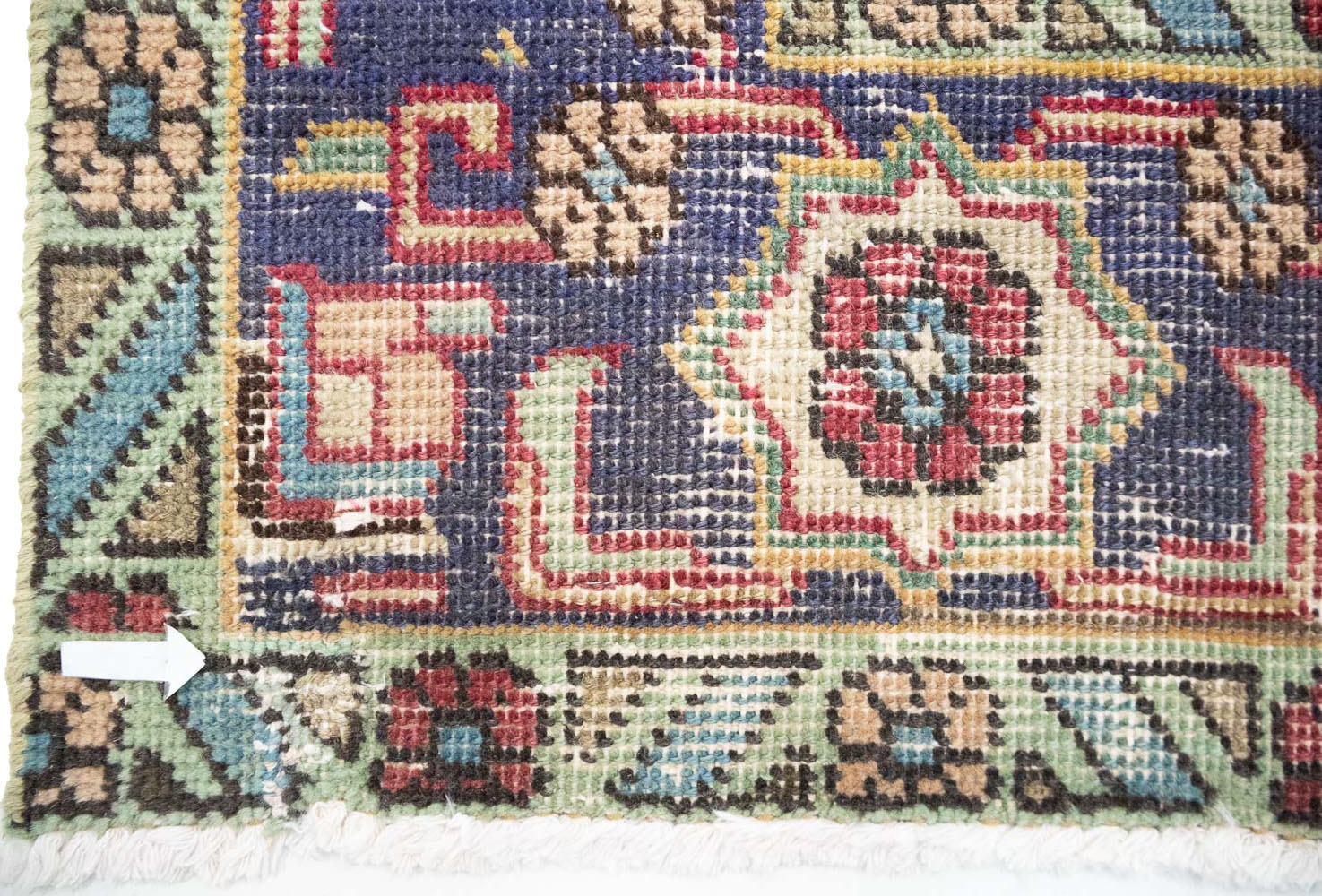 6'6x9'11 Hand Knotted Floral Traditional Wool Oriental Rug - Image 10