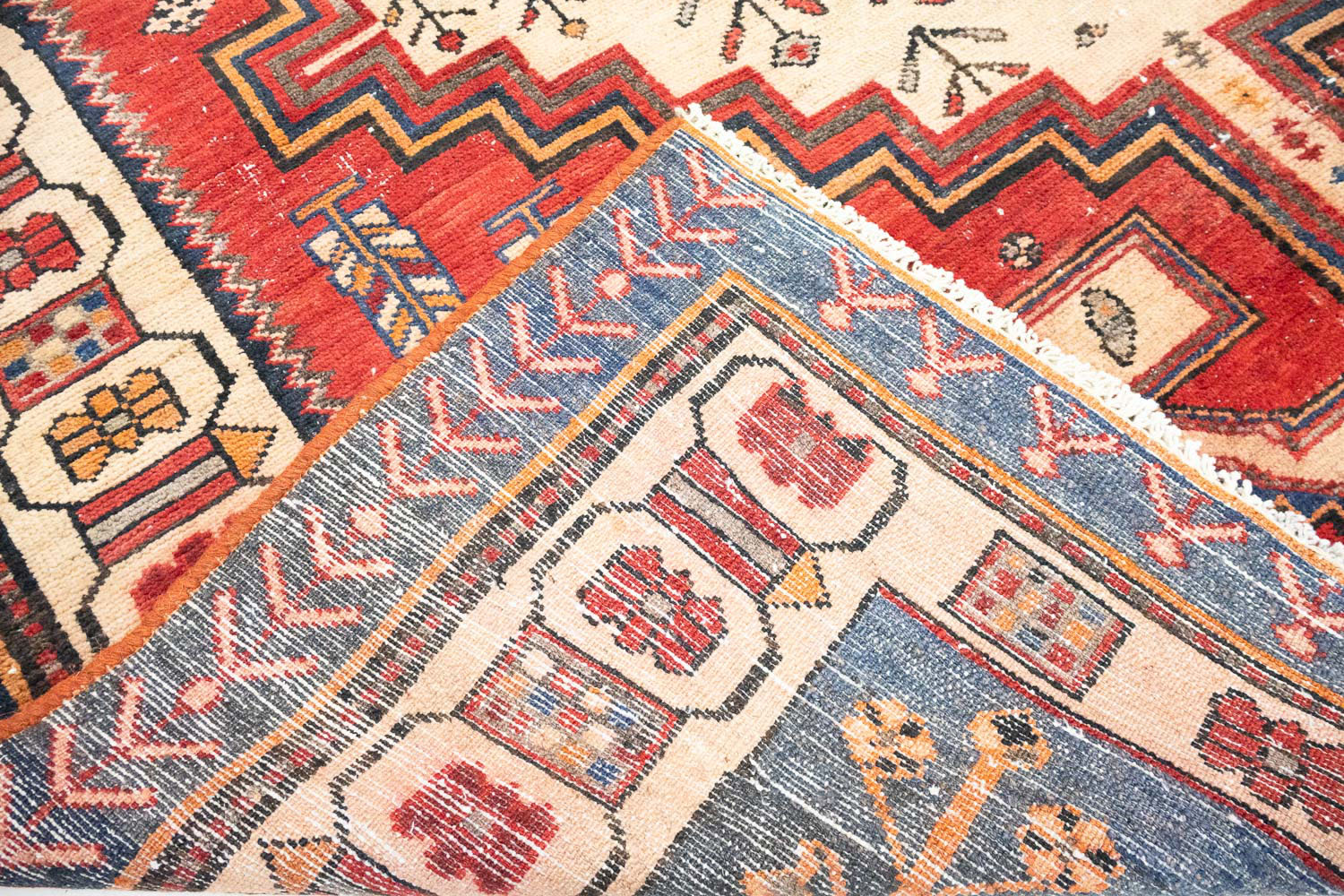 6'5x9'5 Hand Knotted Tribal Geometric Wool Oriental Rug - Image 15
