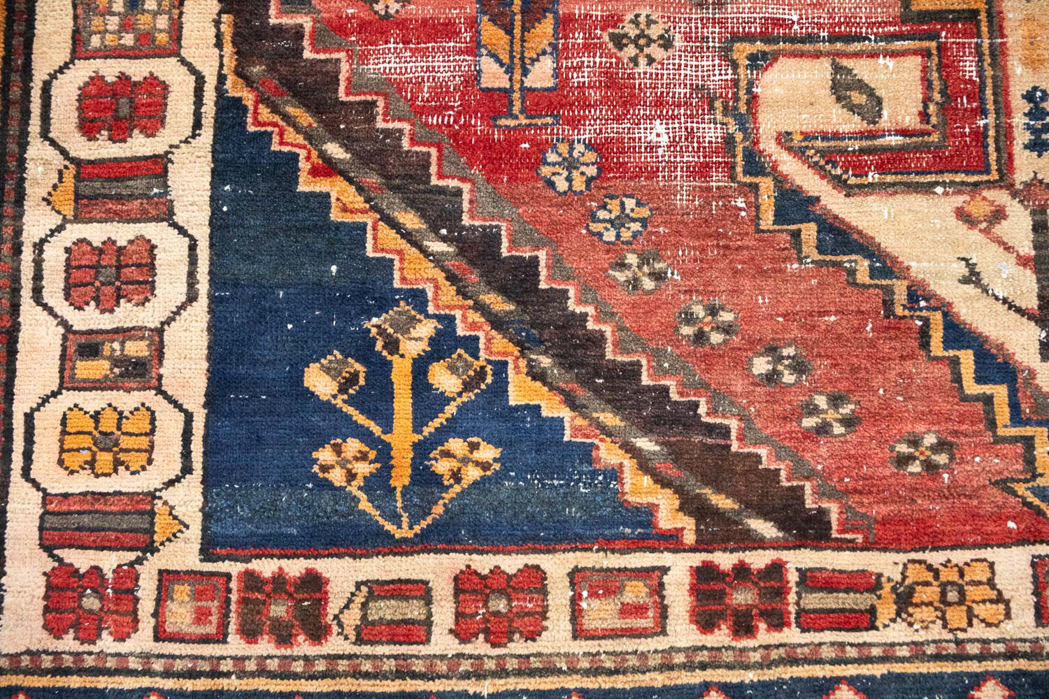 6'5x9'5 Hand Knotted Tribal Geometric Wool Oriental Rug - Image 10