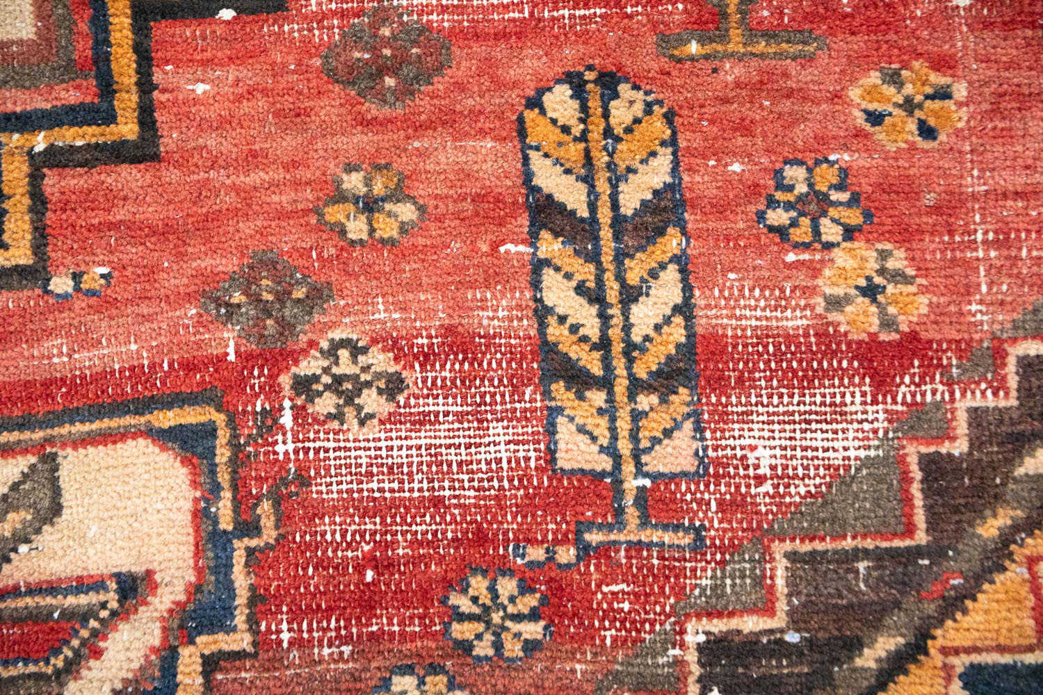 6'5x9'5 Hand Knotted Tribal Geometric Wool Oriental Rug - Image 11