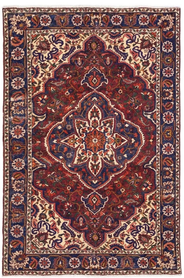 6'8x9'11 Hand Knotted Floral Traditional Wool Oriental Rug - Image 1