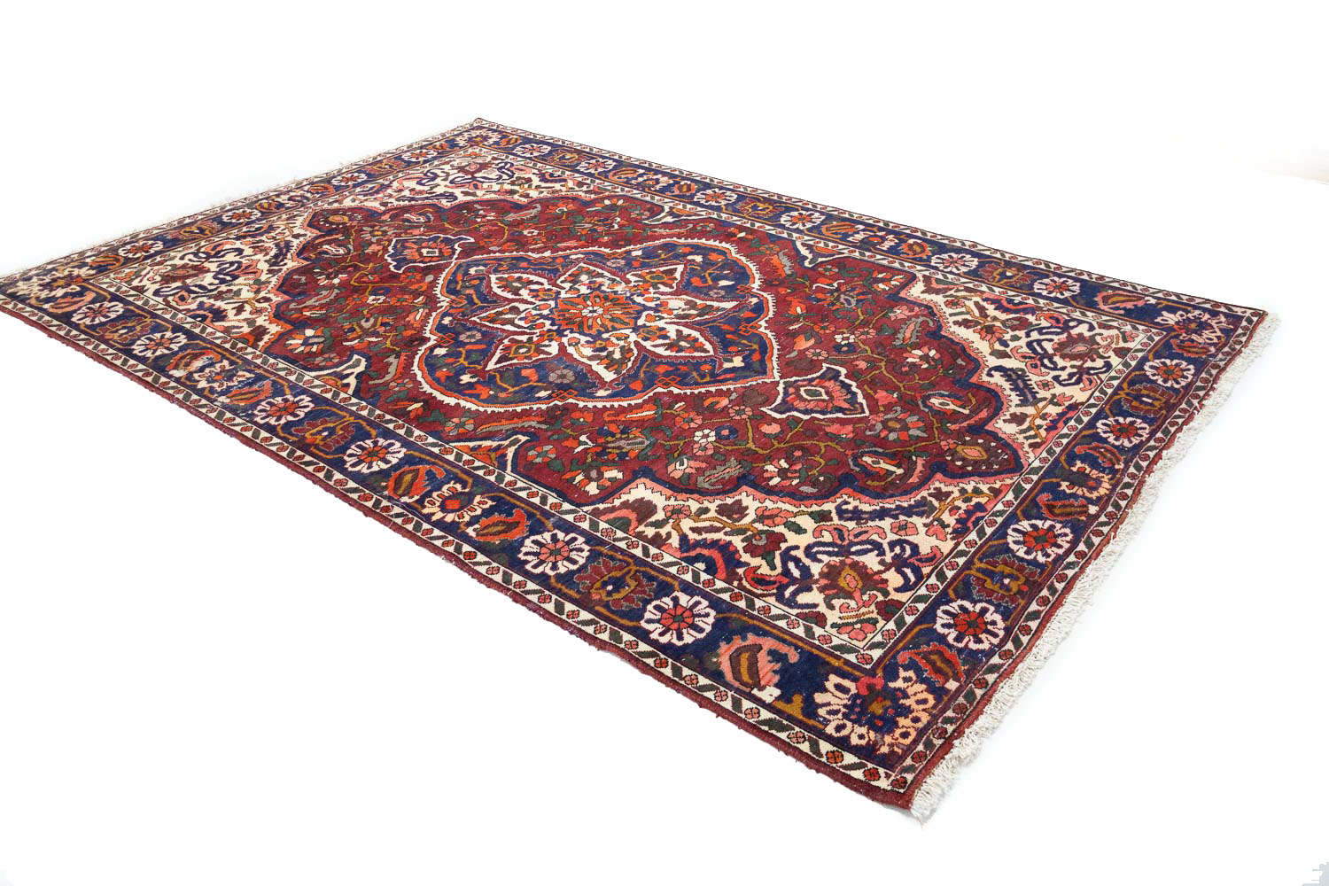 6'8x9'11 Hand Knotted Floral Traditional Wool Oriental Rug - Image 5