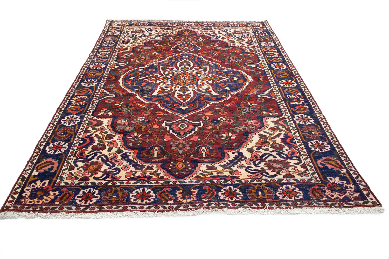 6'8x9'11 Hand Knotted Floral Traditional Wool Oriental Rug - Image 6
