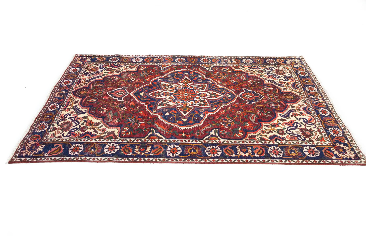 6'8x9'11 Hand Knotted Floral Traditional Wool Oriental Rug - Image 7