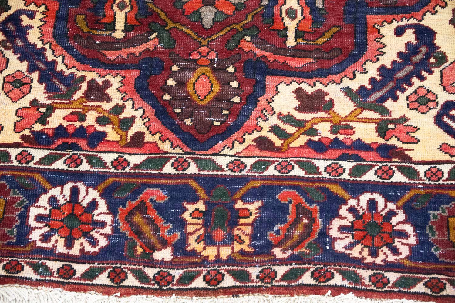 6'8x9'11 Hand Knotted Floral Traditional Wool Oriental Rug - Image 9