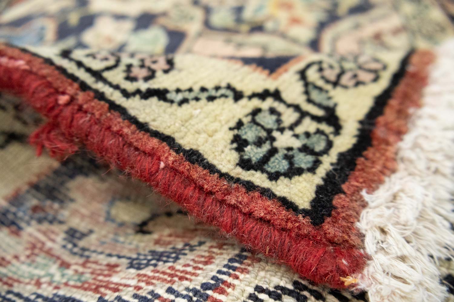 7'0x9'9 Hand Knotted Floral Traditional Wool Oriental Rug - Image 15