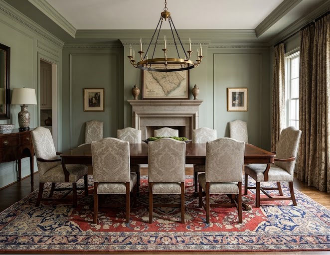 7'0x9'9 Hand Knotted Floral Traditional Wool Oriental Rug - Image 2