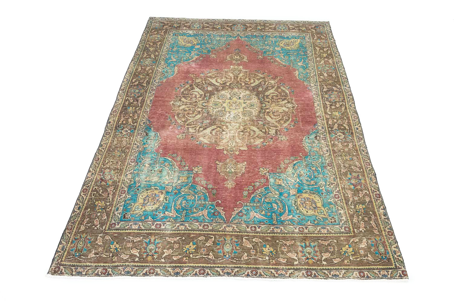6'5x9'6 Hand Knotted Floral Traditional Wool Oriental Rug - Image 3