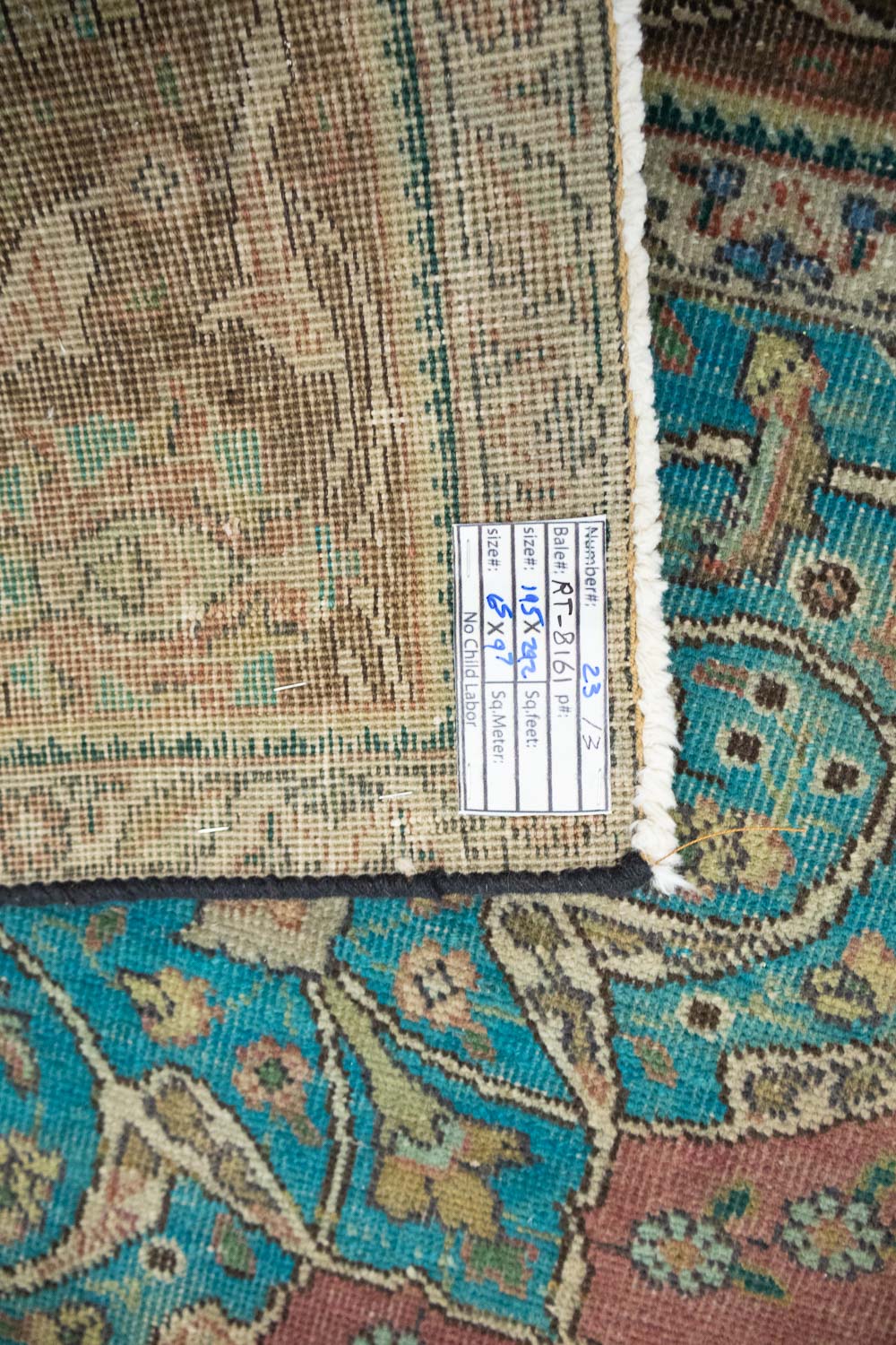 6'5x9'6 Hand Knotted Floral Traditional Wool Oriental Rug - Image 16