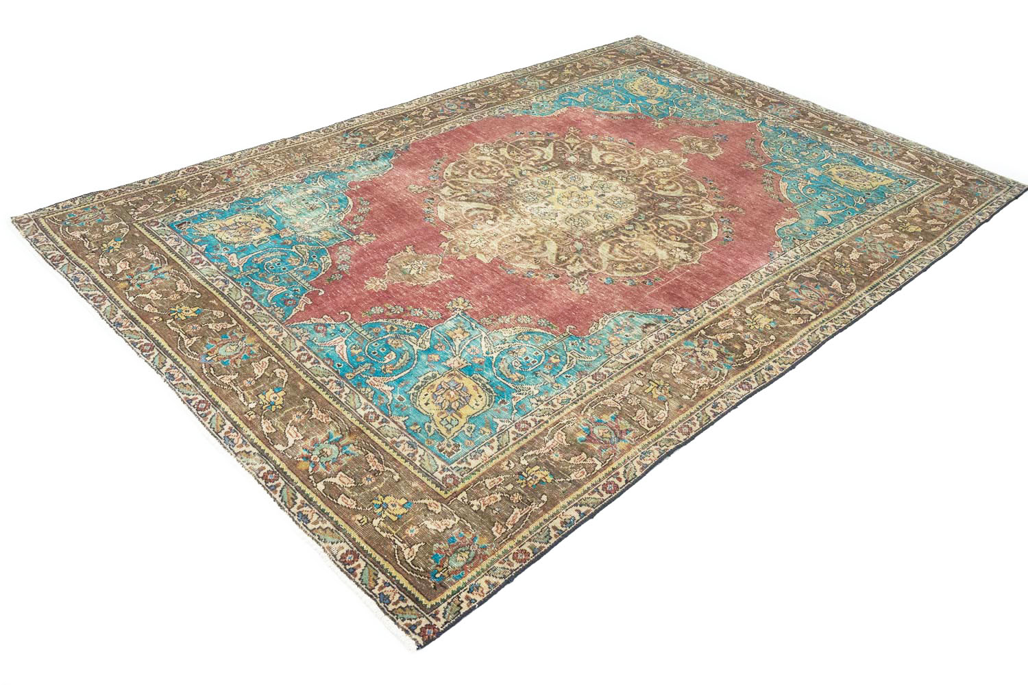 6'5x9'6 Hand Knotted Floral Traditional Wool Oriental Rug - Image 4
