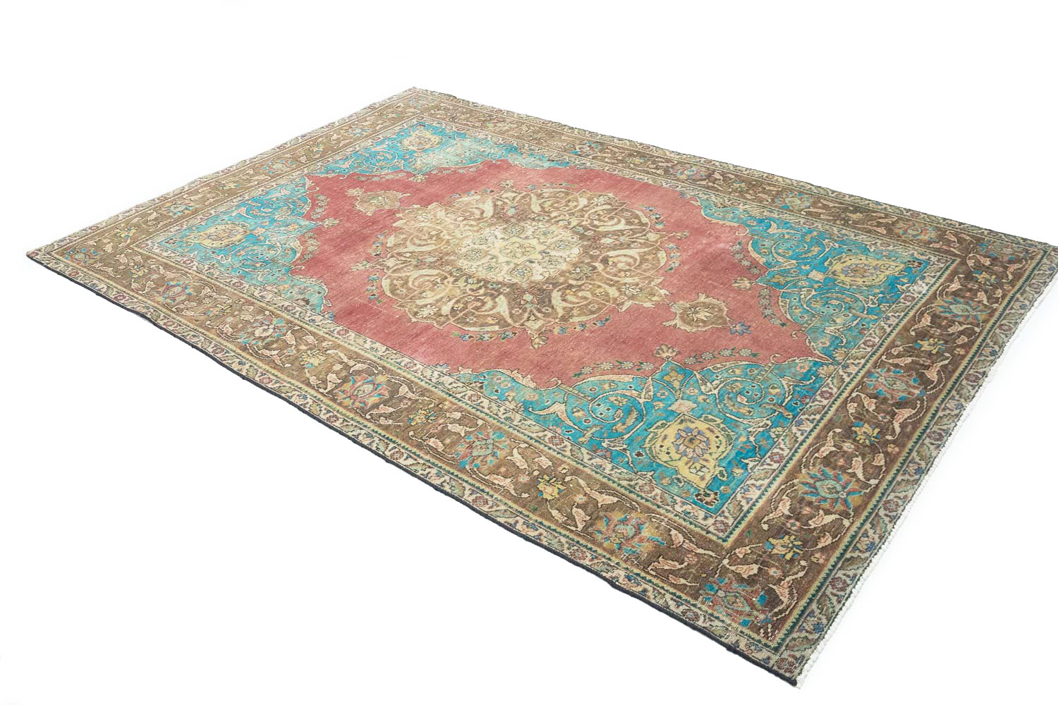 6'5x9'6 Hand Knotted Floral Traditional Wool Oriental Rug - Image 5