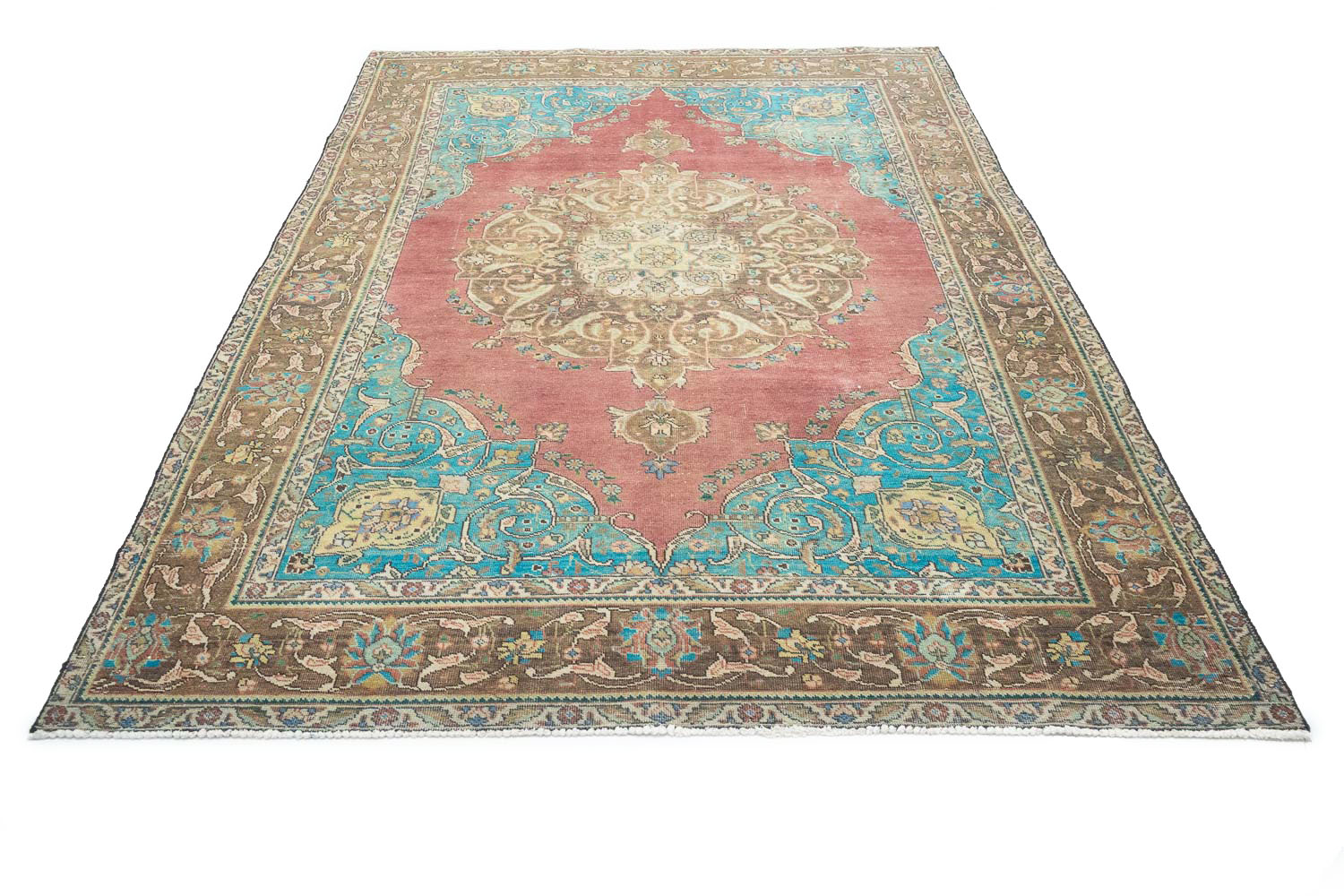 6'5x9'6 Hand Knotted Floral Traditional Wool Oriental Rug - Image 6