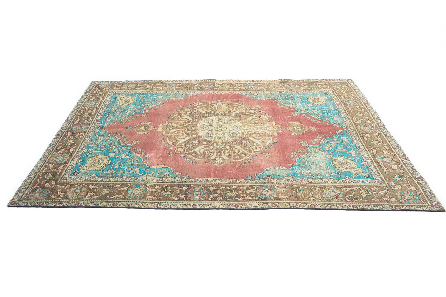 6'5x9'6 Hand Knotted Floral Traditional Wool Oriental Rug - Image 7