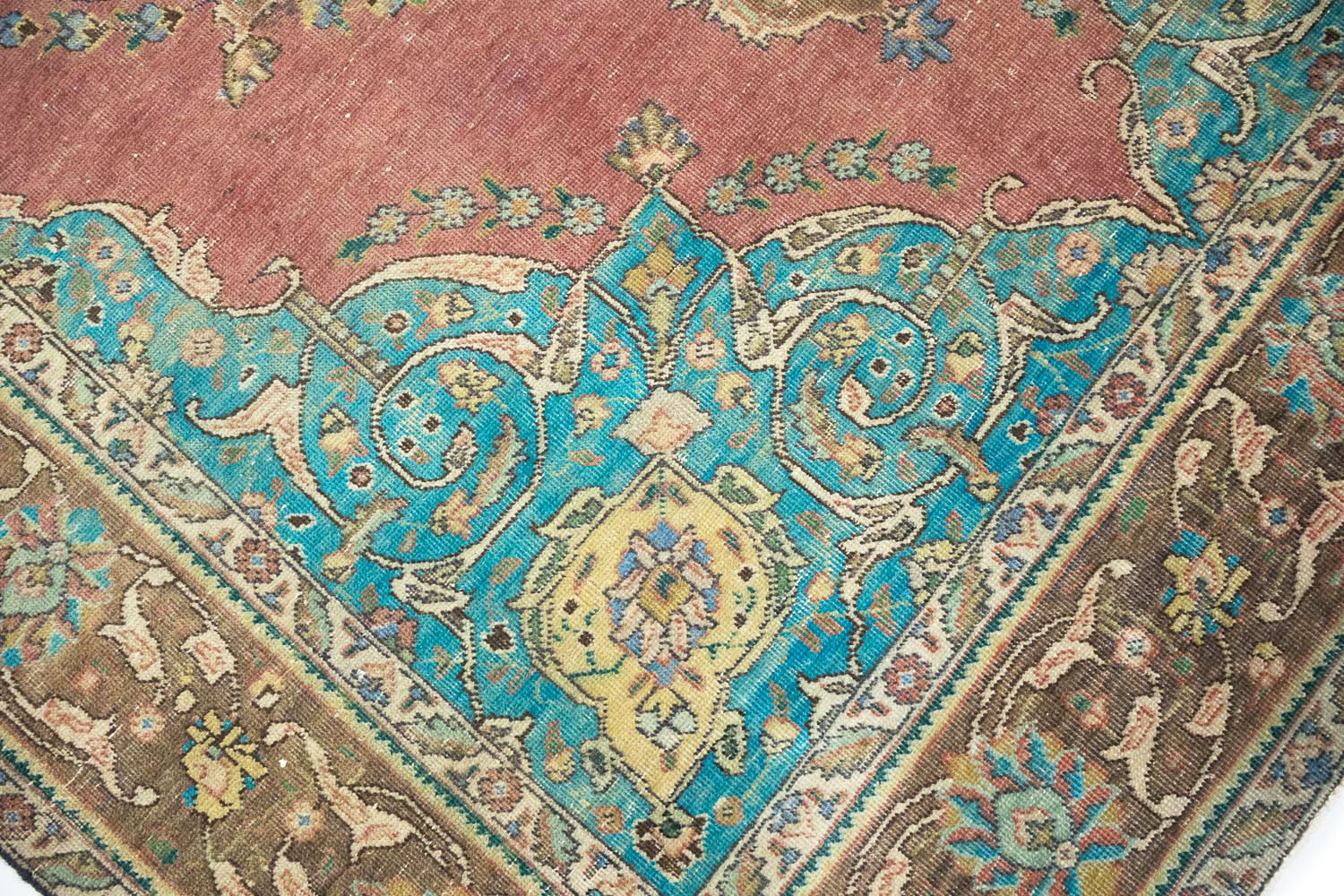 6'5x9'6 Hand Knotted Floral Traditional Wool Oriental Rug - Image 10