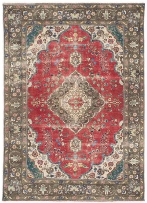 6'4x9'3 Hand Knotted Floral Traditional Wool Oriental Rug