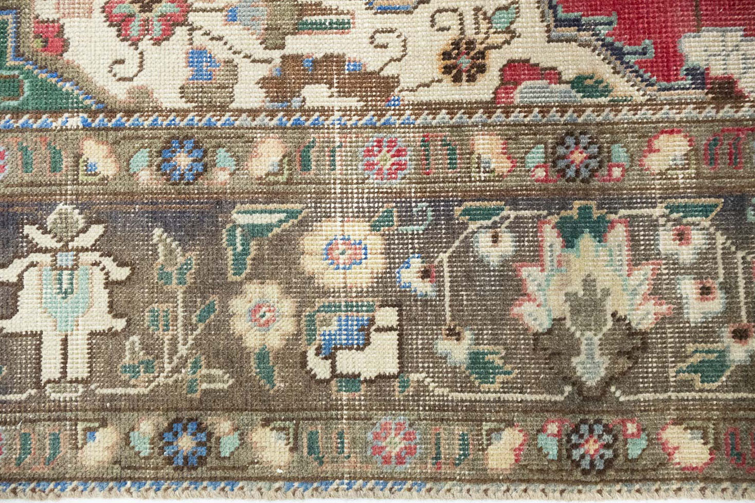6'4x9'3 Hand Knotted Floral Traditional Wool Oriental Rug - Image 13
