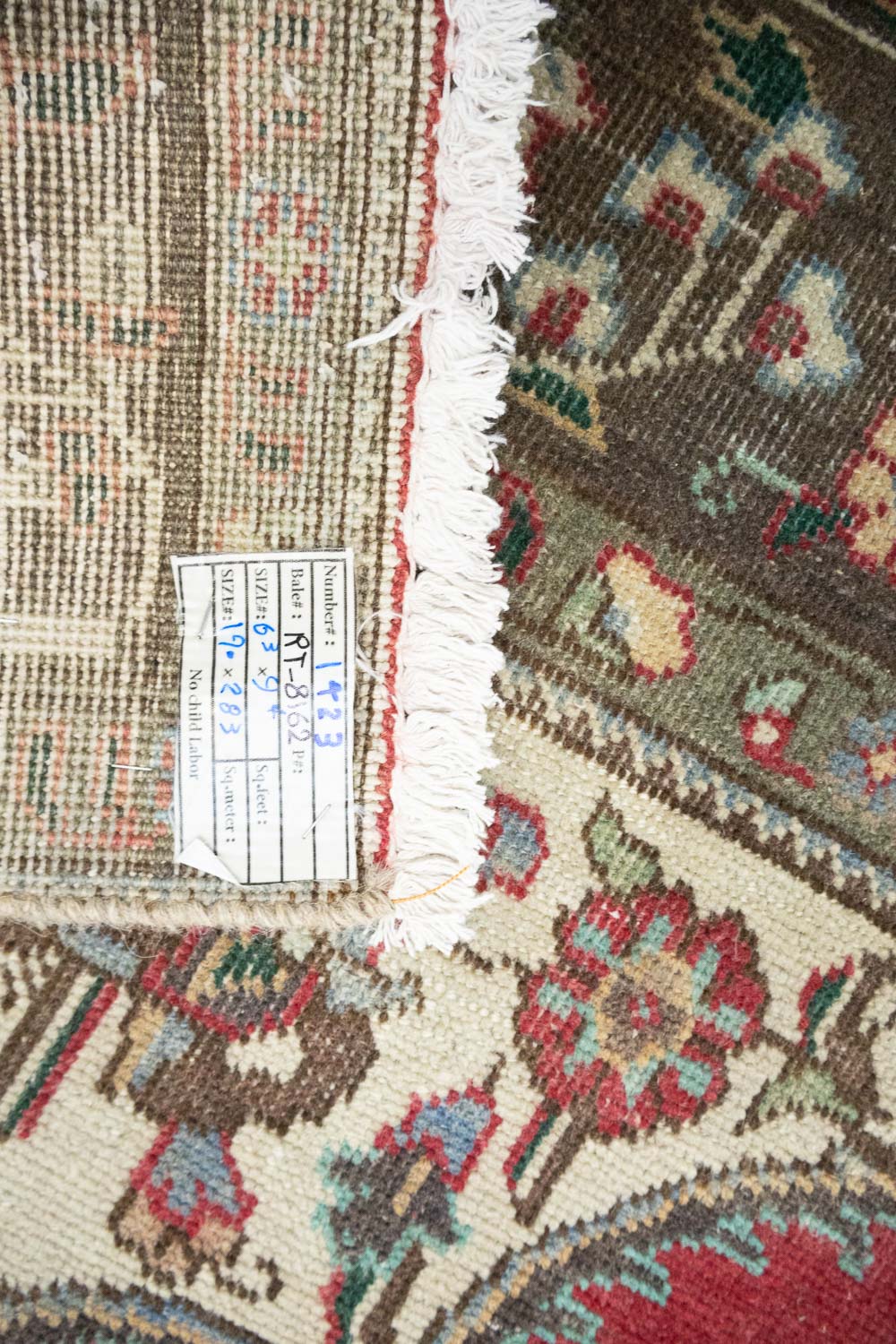 6'4x9'3 Hand Knotted Floral Traditional Wool Oriental Rug - Image 17