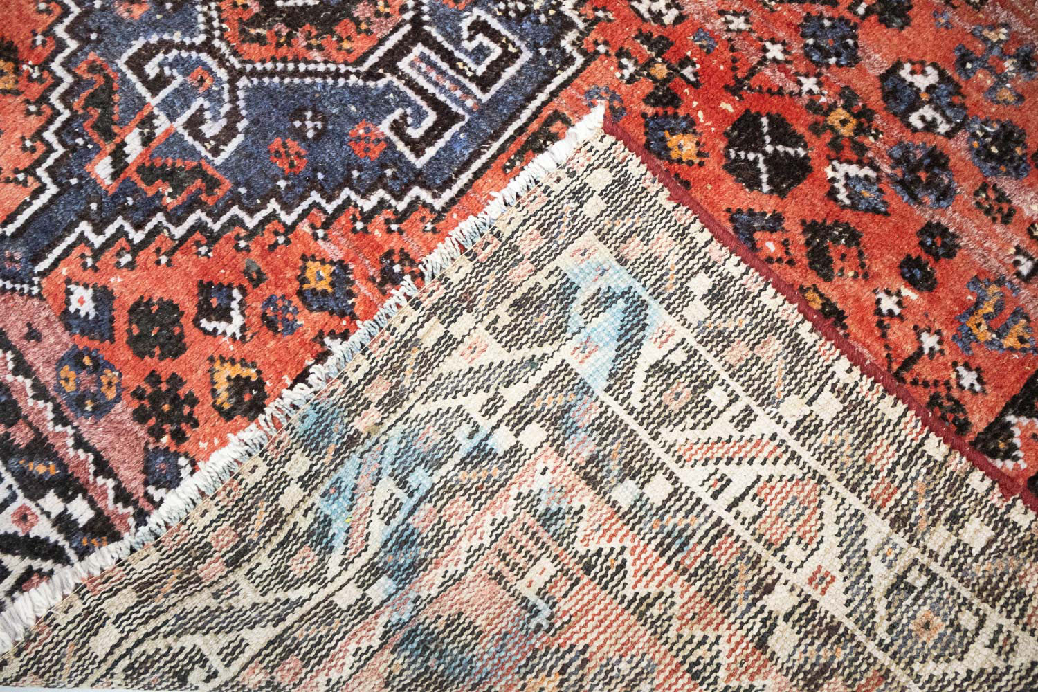 6'5x9'8 Hand Knotted Floral Tribal Wool Oriental Rug - Image 15
