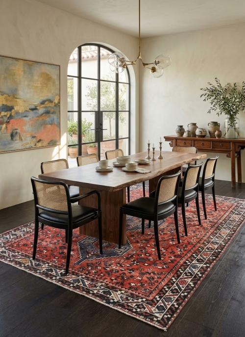 6'5x9'8 Hand Knotted Floral Tribal Wool Oriental Rug