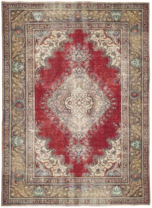 6'3x9'9 Hand Knotted Floral Traditional Wool Oriental Rug