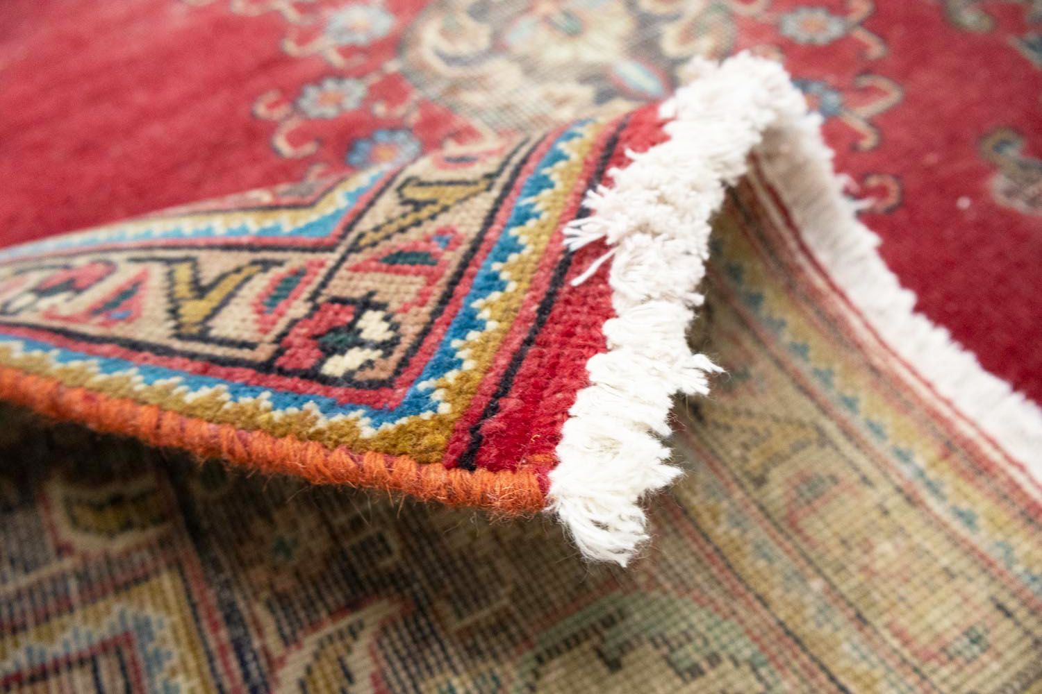 6'3x9'9 Hand Knotted Floral Traditional Wool Oriental Rug - Image 14