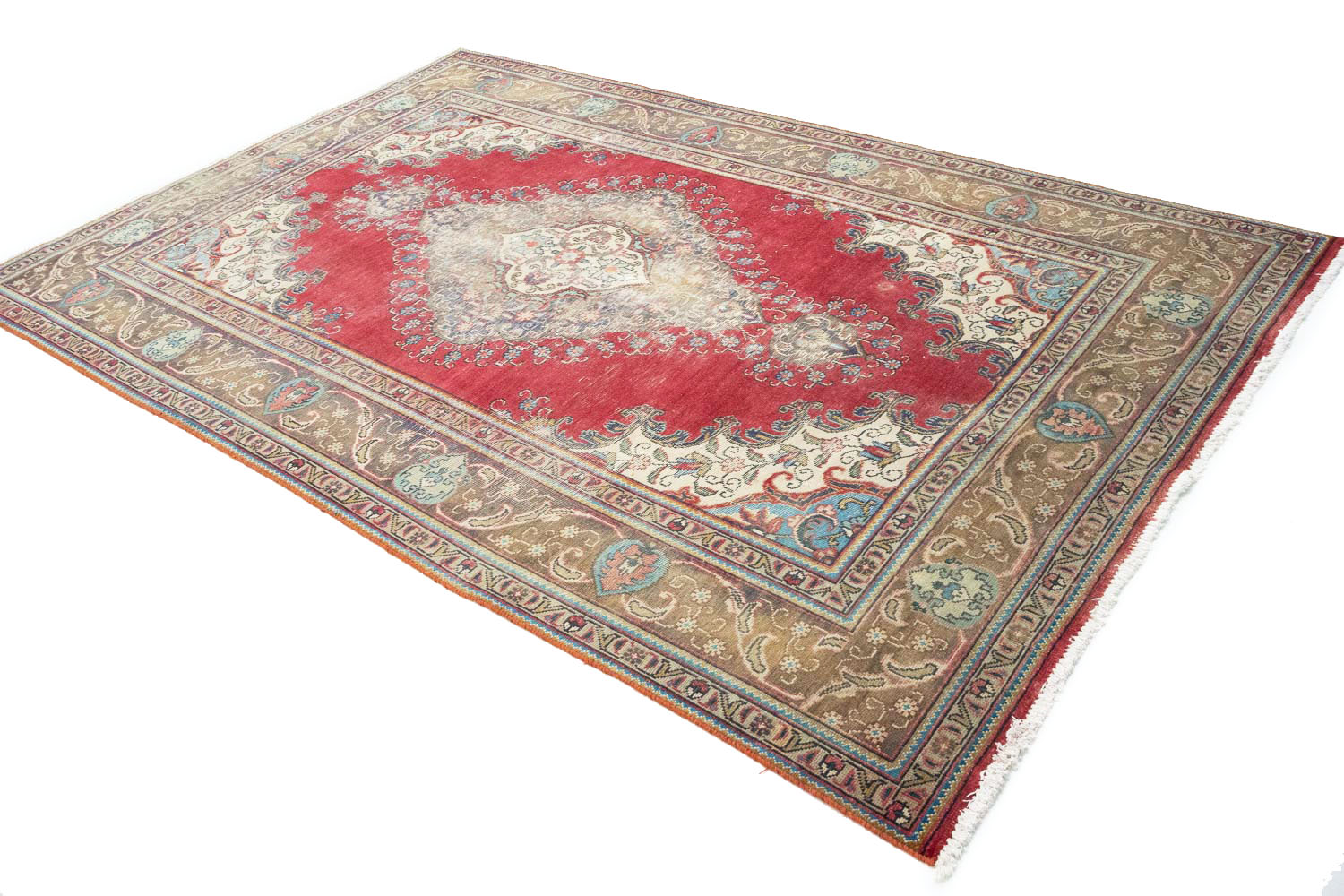 6'3x9'9 Hand Knotted Floral Traditional Wool Oriental Rug - Image 5