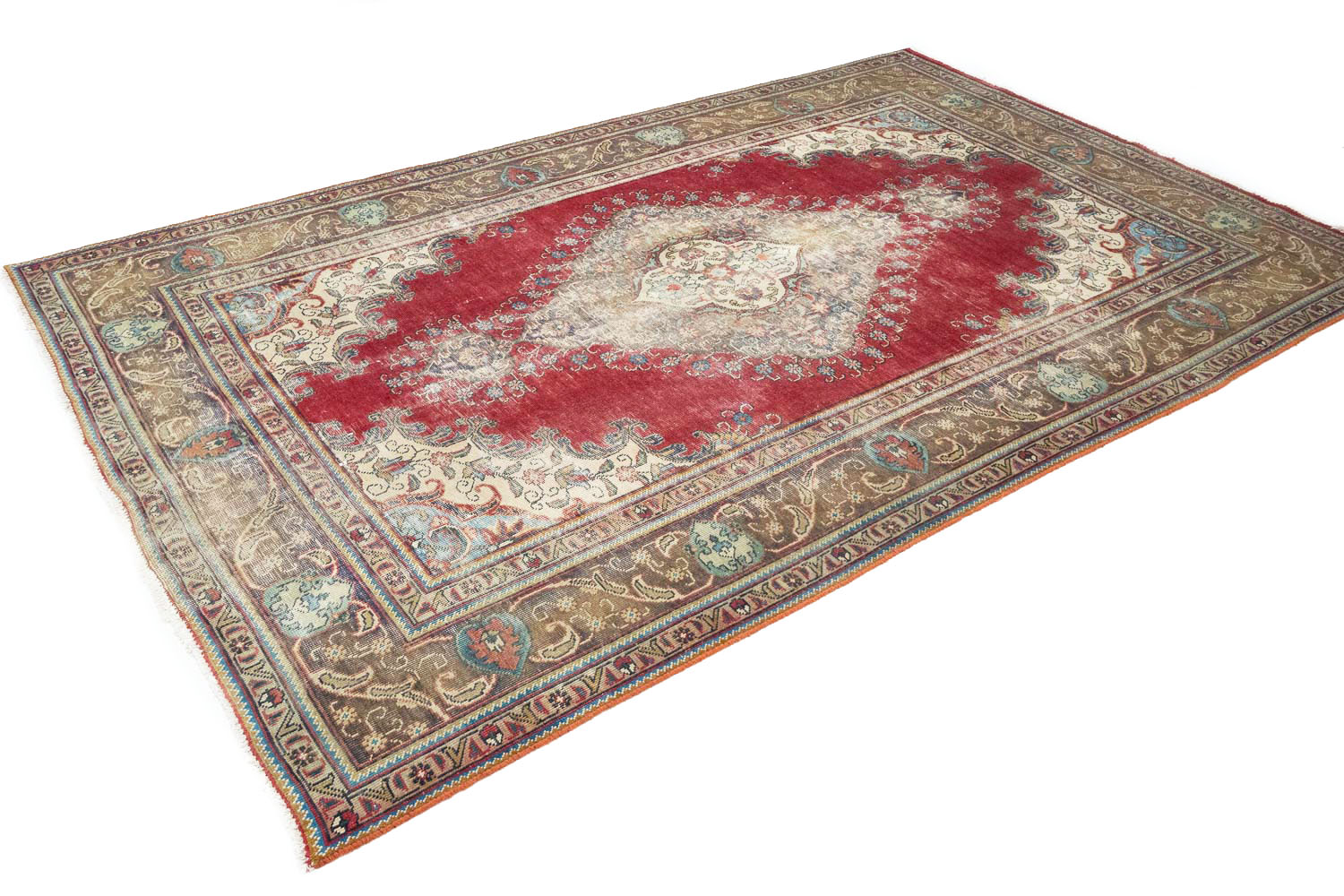 6'3x9'9 Hand Knotted Floral Traditional Wool Oriental Rug - Image 6