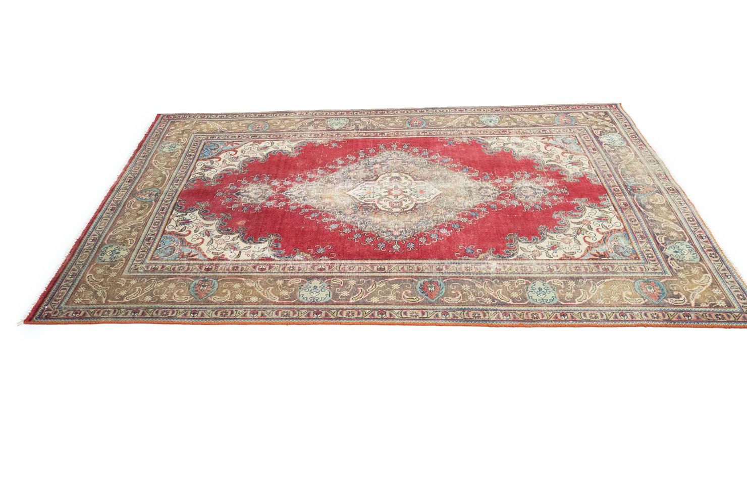 6'3x9'9 Hand Knotted Floral Traditional Wool Oriental Rug - Image 7