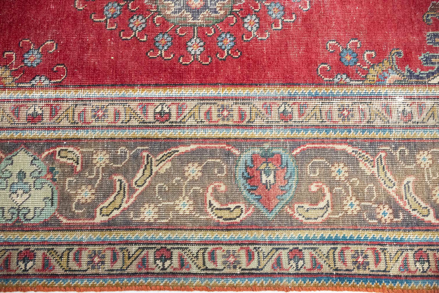 6'3x9'9 Hand Knotted Floral Traditional Wool Oriental Rug - Image 9