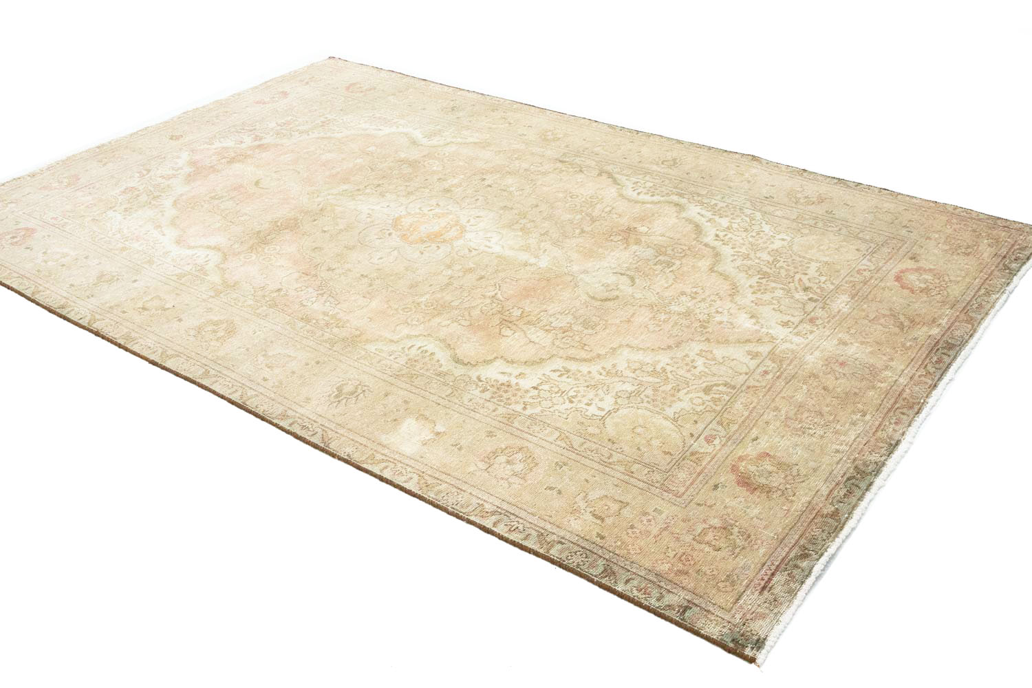 6'3x9'8 Hand Knotted Floral Traditional Wool Oriental Rug - Image 5