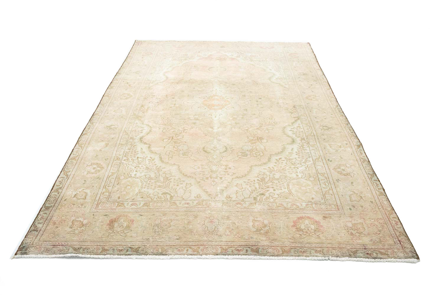 6'3x9'8 Hand Knotted Floral Traditional Wool Oriental Rug - Image 6