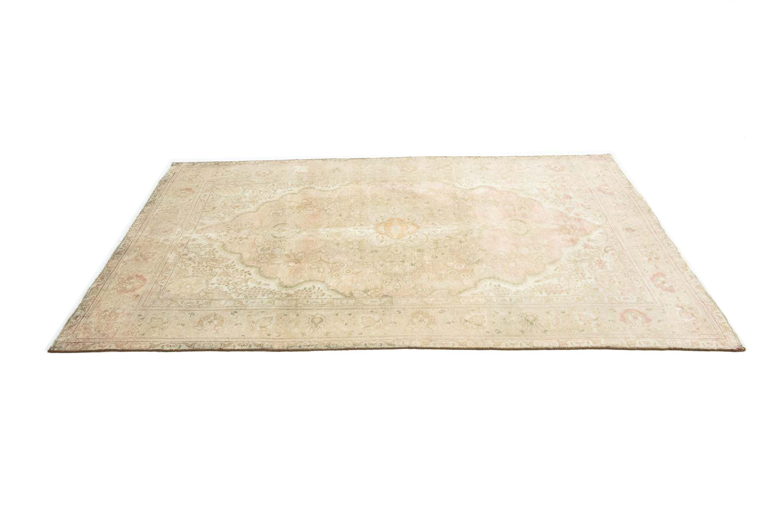6'3x9'8 Hand Knotted Floral Traditional Wool Oriental Rug - Image 7