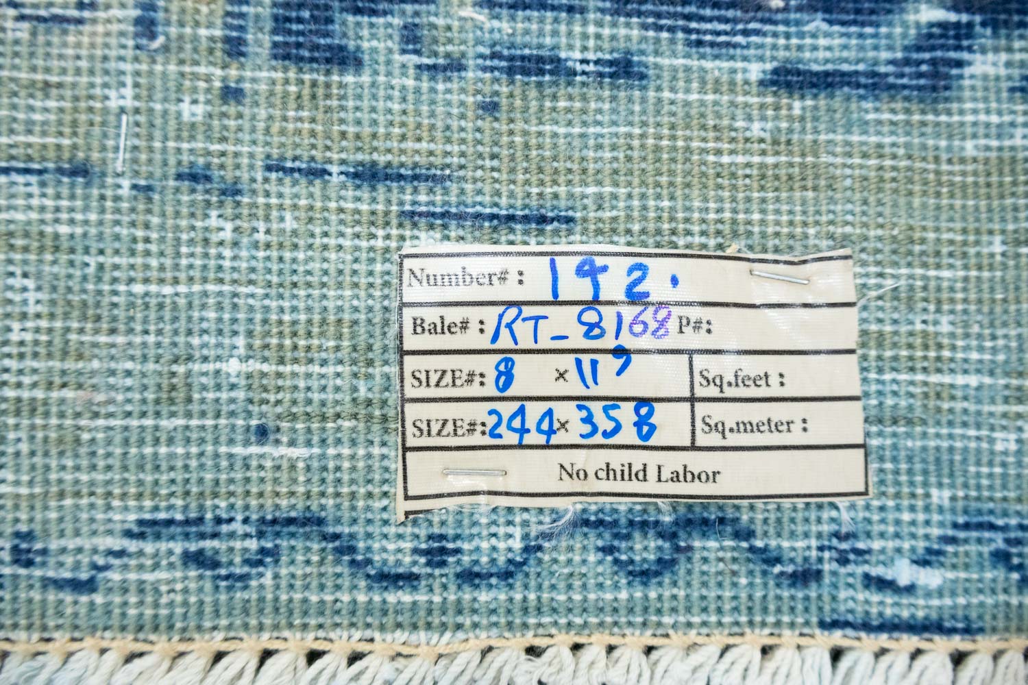 8'0x11'9 Hand Knotted Floral Traditional Wool Oriental Rug - Image 15