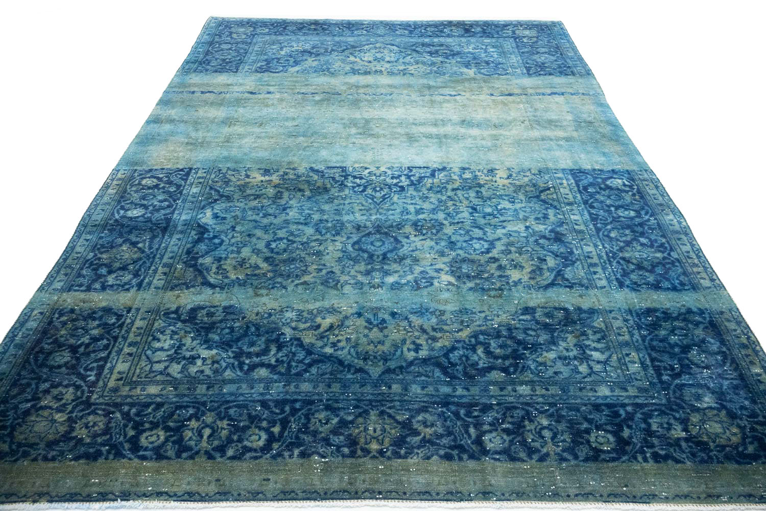 8'0x11'9 Hand Knotted Floral Traditional Wool Oriental Rug - Image 11