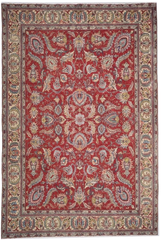 8'9x11'6 Hand Knotted Floral Traditional Wool Oriental Rug