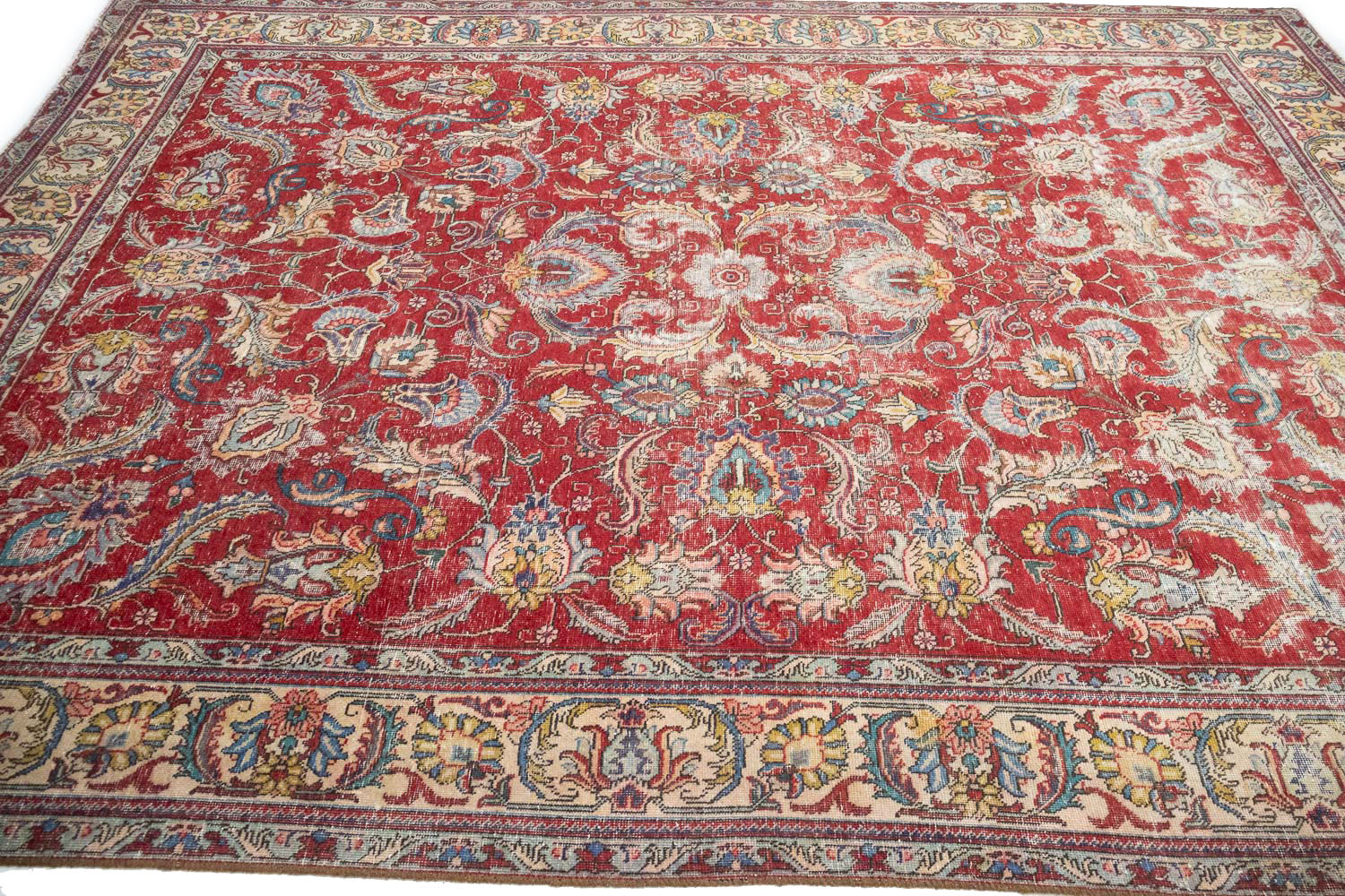 8'9x11'6 Hand Knotted Floral Traditional Wool Oriental Rug - Image 5