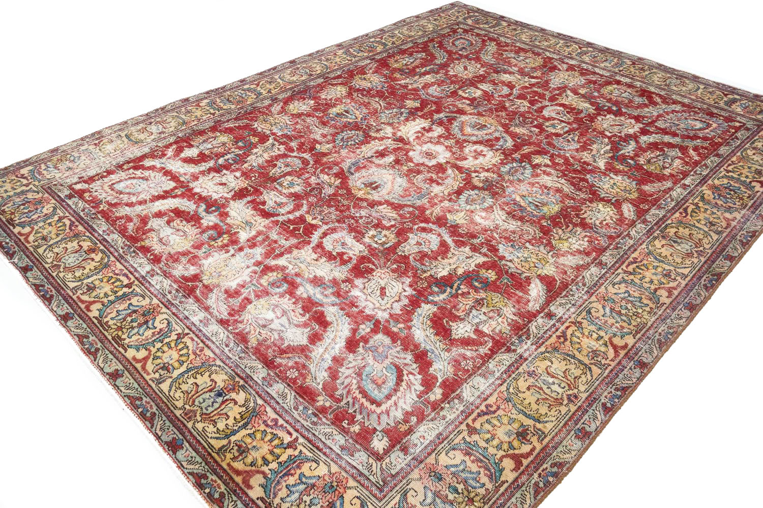 8'9x11'6 Hand Knotted Floral Traditional Wool Oriental Rug - Image 6