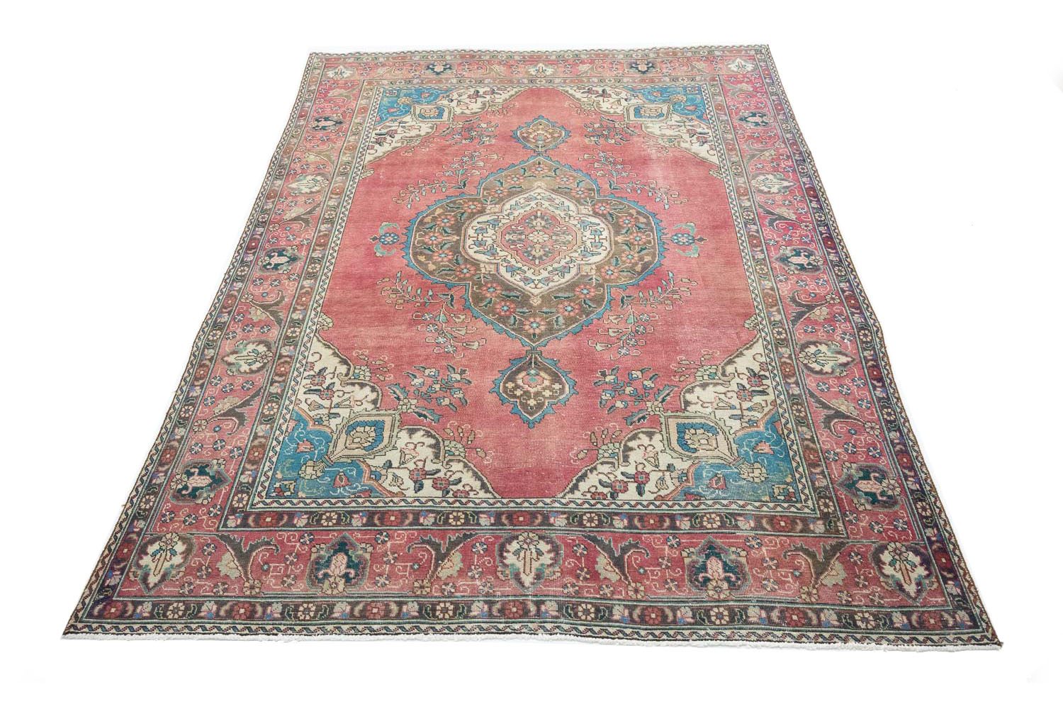 8'1x11'2 Hand Knotted Floral Traditional Wool Oriental Rug - Image 3