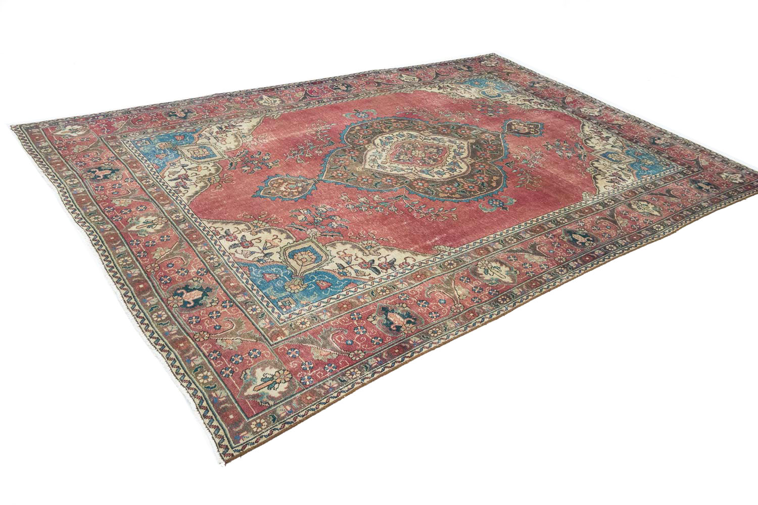 8'1x11'2 Hand Knotted Floral Traditional Wool Oriental Rug - Image 5