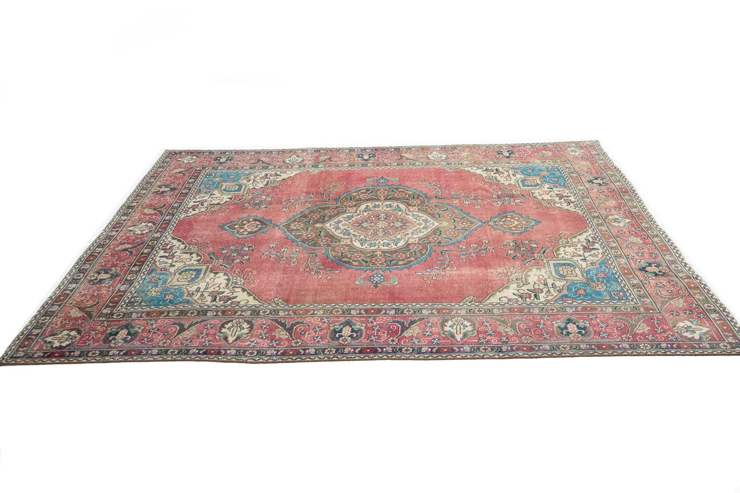 8'1x11'2 Hand Knotted Floral Traditional Wool Oriental Rug - Image 7