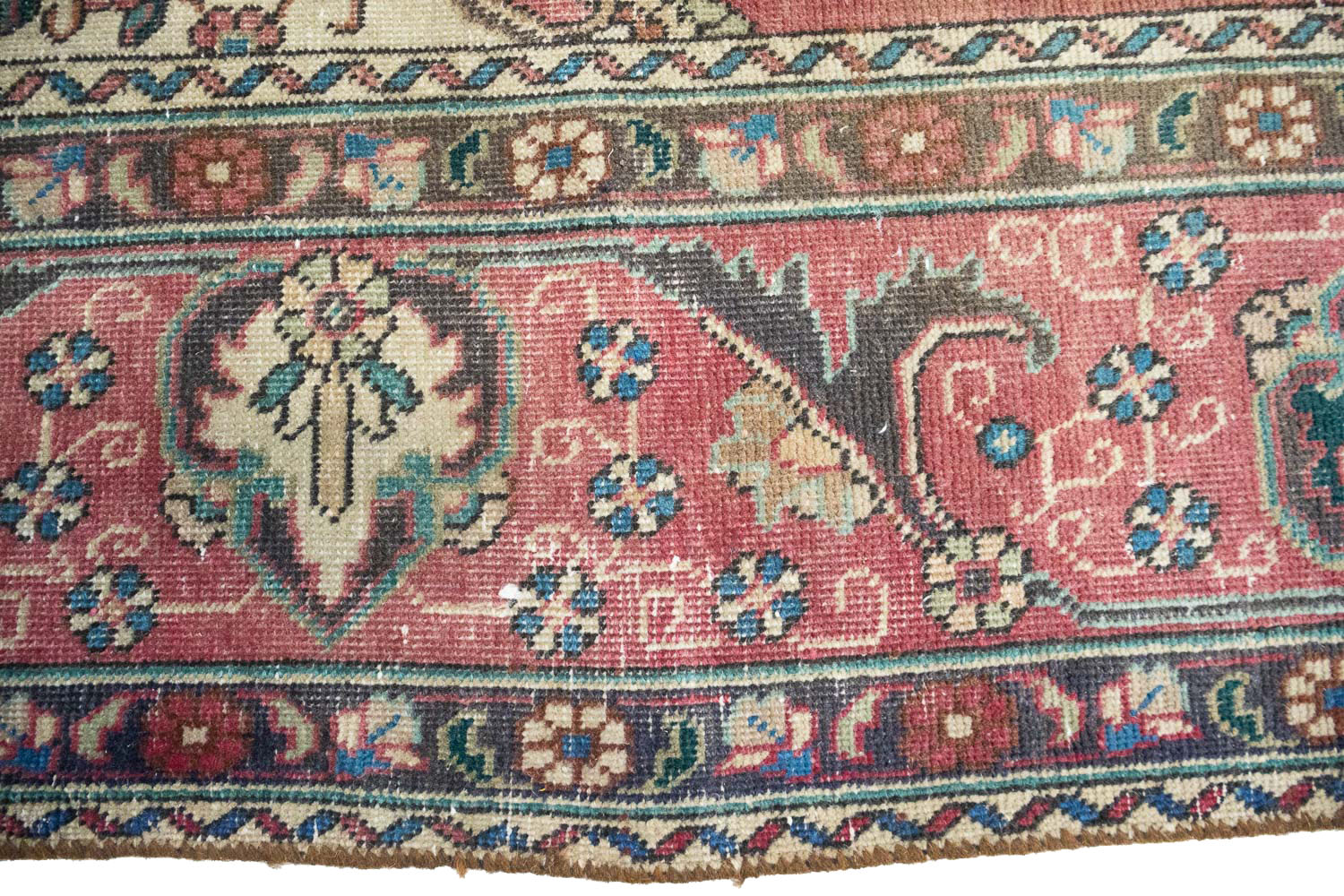 8'1x11'2 Hand Knotted Floral Traditional Wool Oriental Rug - Image 10
