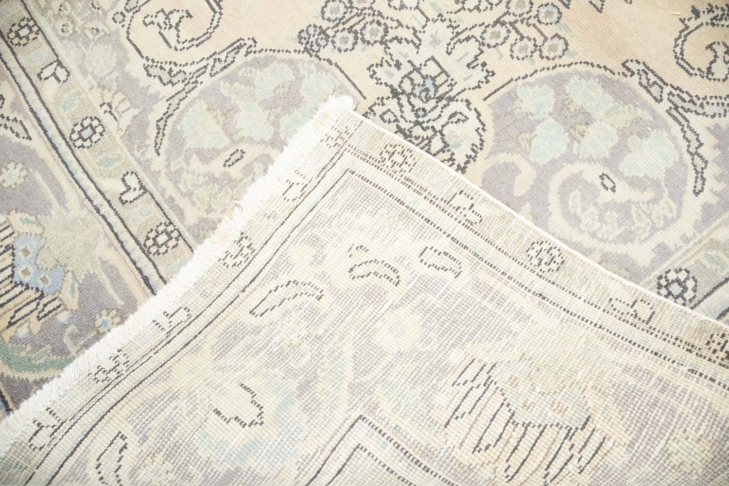 8'4x11'0 Hand Knotted Floral Traditional Wool Oriental Rug - Image 17