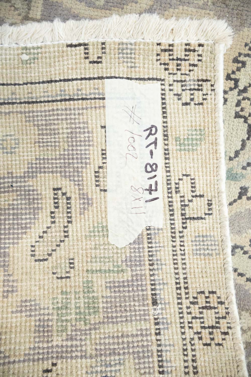 8'4x11'0 Hand Knotted Floral Traditional Wool Oriental Rug - Image 18