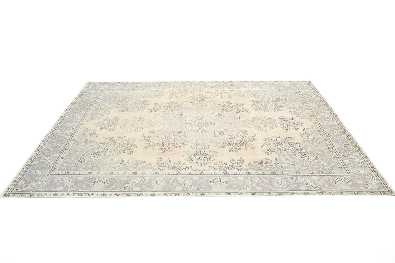 8'4x11'0 Hand Knotted Floral Traditional Wool Oriental Rug - Image 6