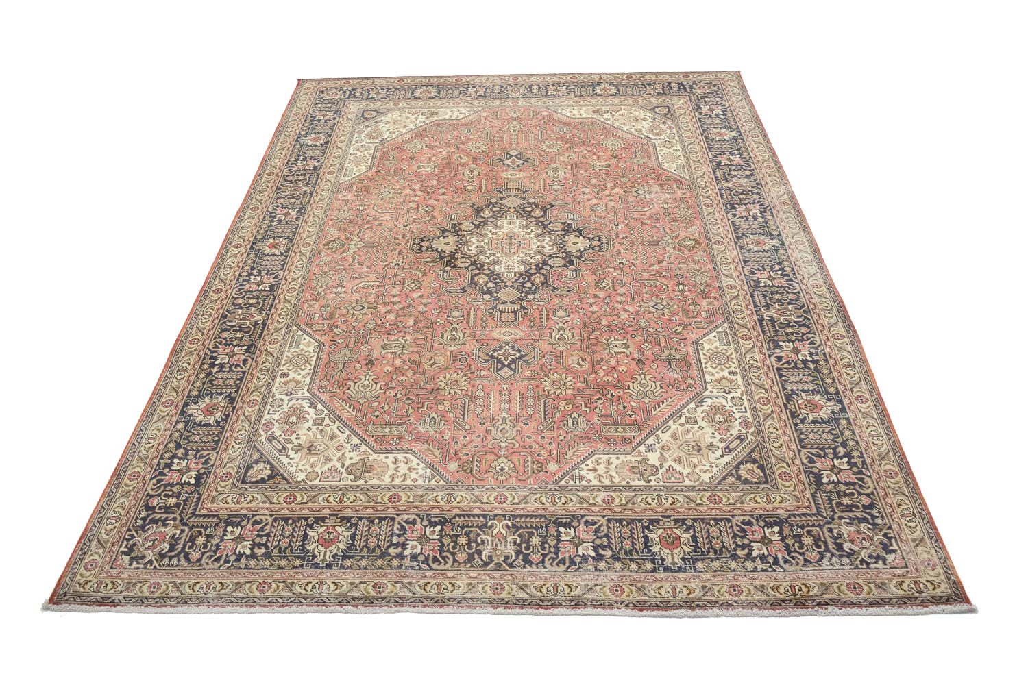 8'2x11'3 Hand Knotted Floral Traditional Wool Oriental Rug - Image 3